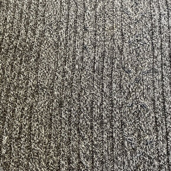 Van Heusen Chunky Cable Knit Pullover Sweater Men's Large Gray Ramie Cotton - Picture 3 of 9